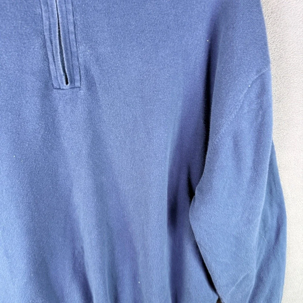 PING‎ Mens Golf Sweater 1/4 Zip Size XL Blue Preppy Money Performance